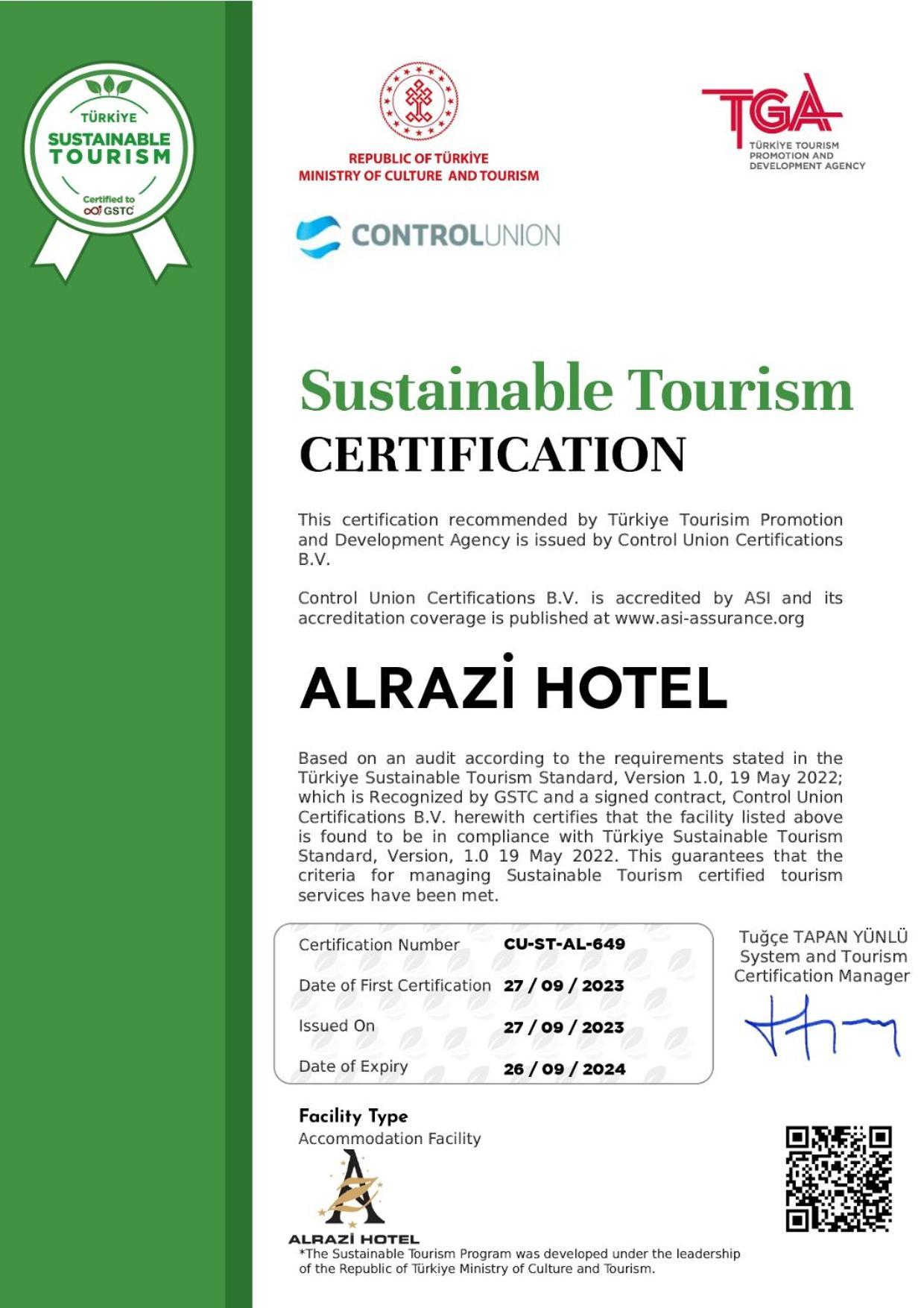 Alrazi Hotel Florya Istanbul Eksteriør billede